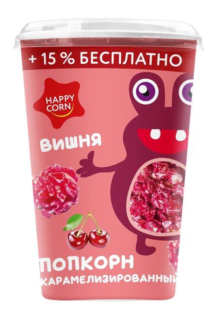 Воздушная кукуруза Happy Corn Вишня 100 гр., картон