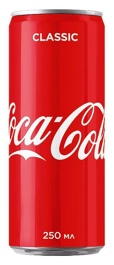 Напиток газированный Coca-Cola КЗ 250 мл., ж/б