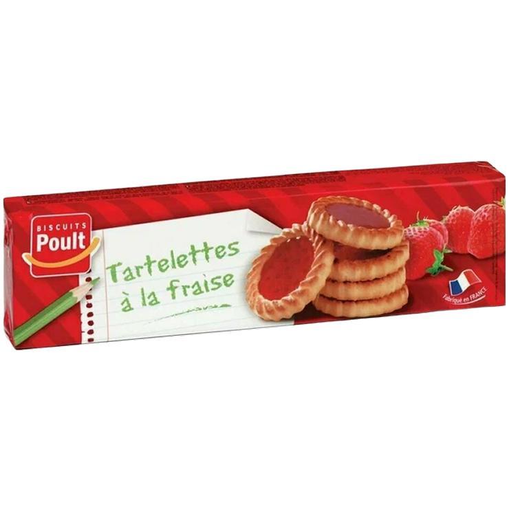 Тарталетки Poult с начинкой со вкусом клубники 150 гр., картон