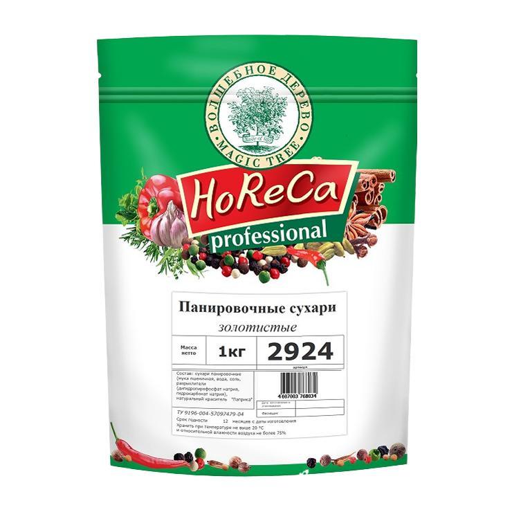 Сухари Волшебное Дерево панировочные золотистые HoReCa 1 кг., дой-пак
