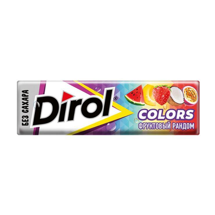 Резинка жевательная Dirol фруктовый рандом 13,6 гр., обертка