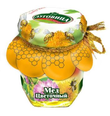 Мёд Луговица цветочный натуральный ГОСТ твист ГПК, 250 гр, стекло