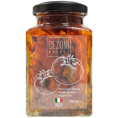 Томаты CEZONI вяленые в масле 260 мл., стекло