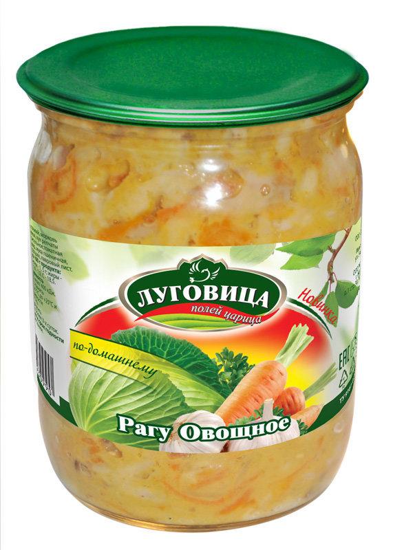 Рагу Луговица овощное , 500 гр, стекло