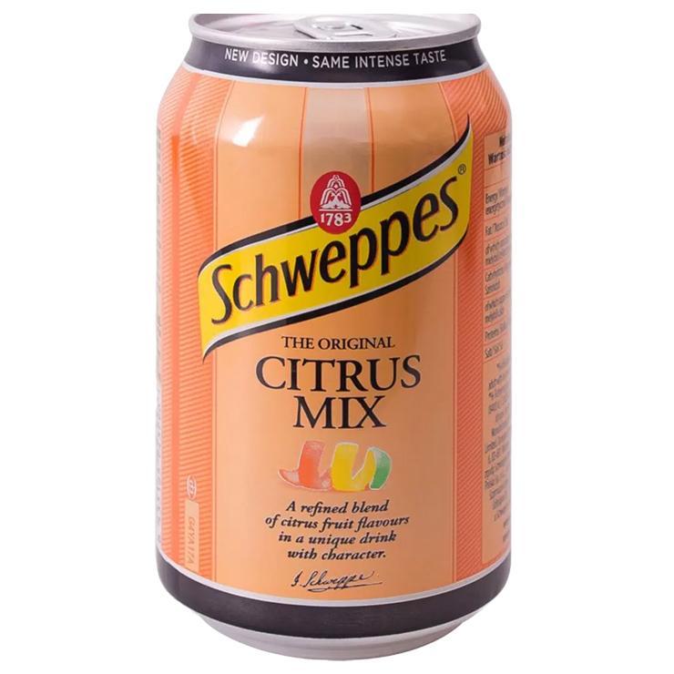 Напиток газированный Schweppes The Original Citrus Mix Польша 330 мл., ж/б