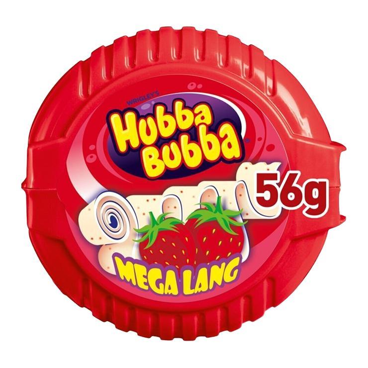 Жевательная резинка Hubba bubba клубника 56 гр., пластиковая упаковка