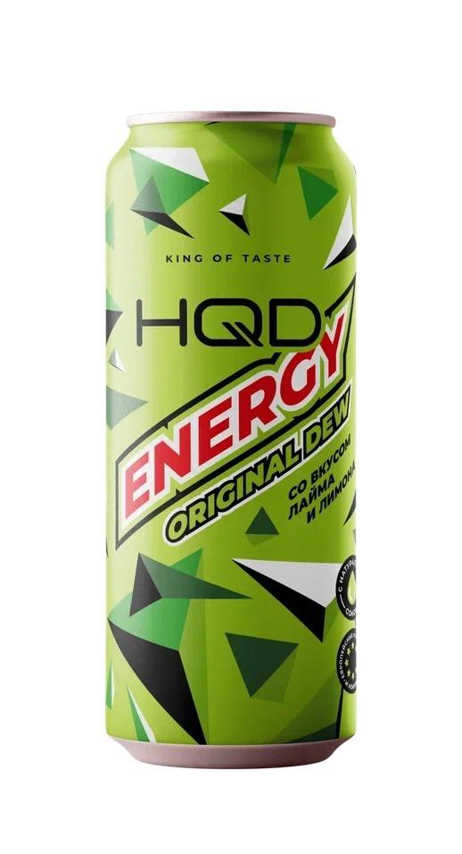 Напиток энергетический HQD Energy Original Dew лайм лимон 450 мл., ж/б