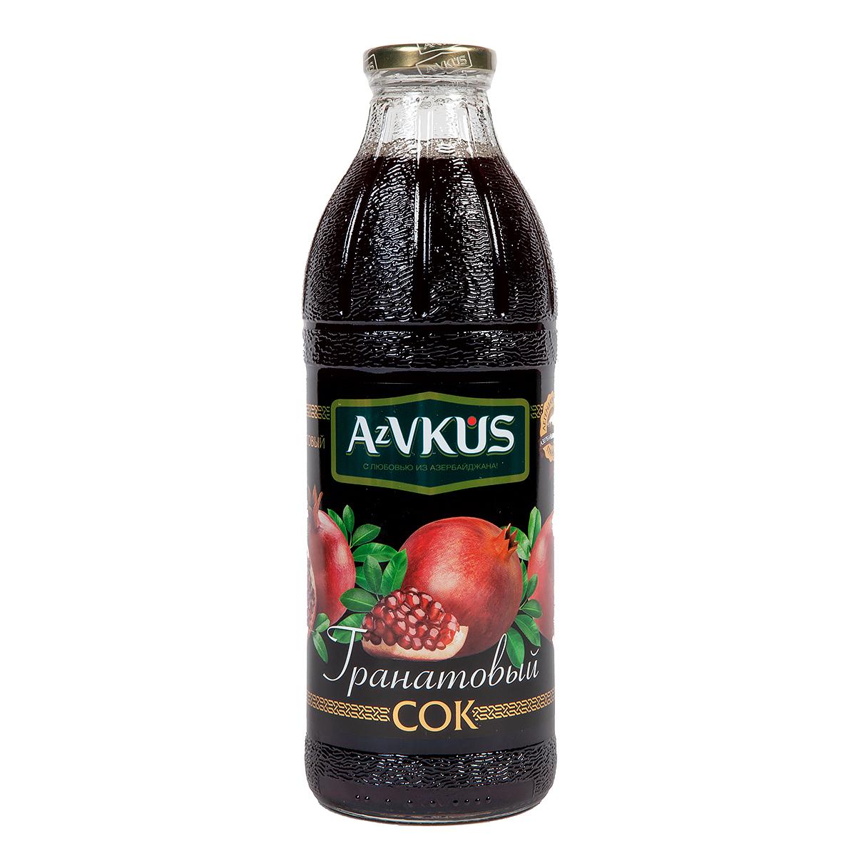Сок AzVkus гранатовый 1 л., стекло