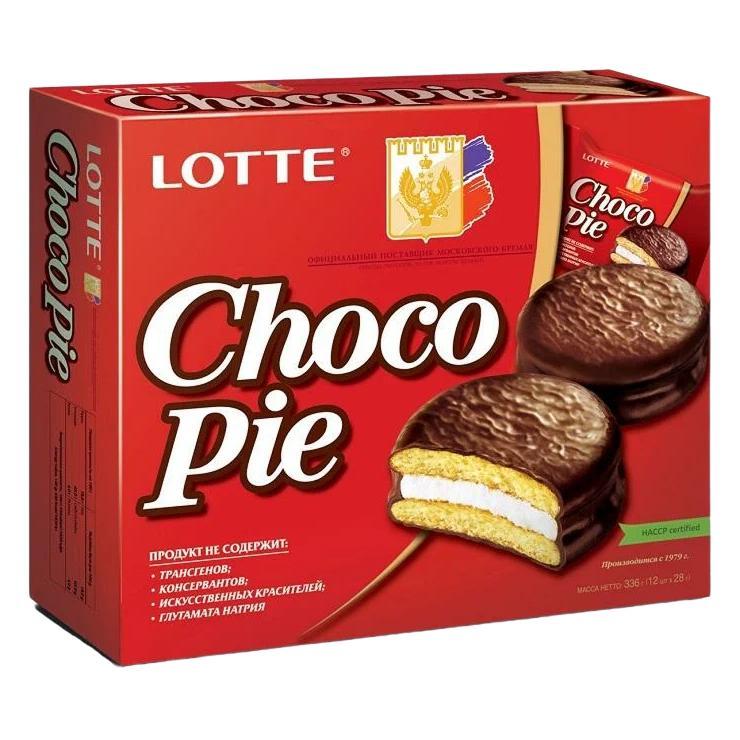 Печенье Lotte Choco Pie классическое 336 гр., картон