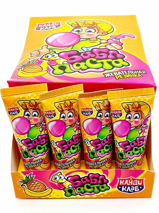 Жевательная резинка Бабл паста со вкусом тутти-фрутти 20 гр., туба