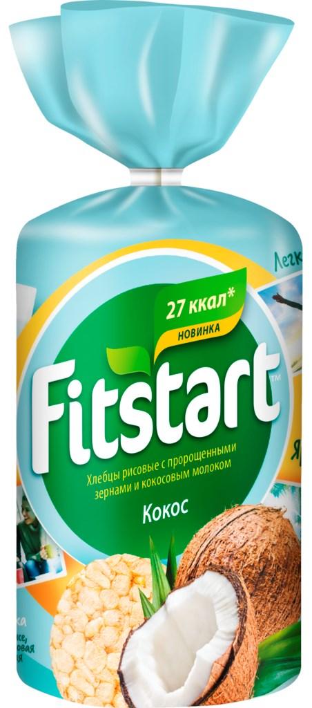 Хлебцы Fitstart рисовые кокос 100 гр., пакет