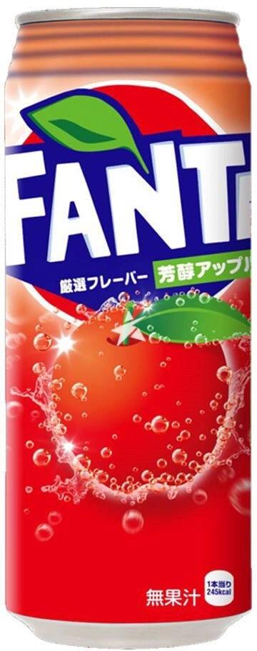 Газированный напиток Fanta Rich Apple Япония, 250 мл., ж/б