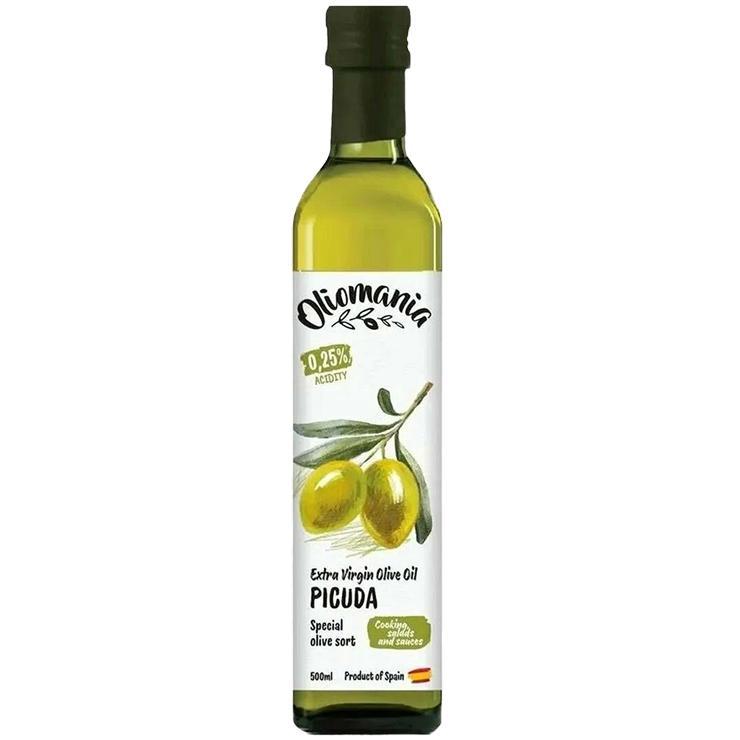 Масло оливковое Oliomania Extra Virgin Picuda 500 мл., стекло