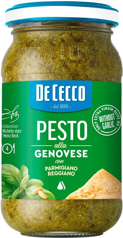 Соус DeCecco PESTO ALLA GENOVESE Песто с базиликом кедровыми орехами 190 гр., стекло