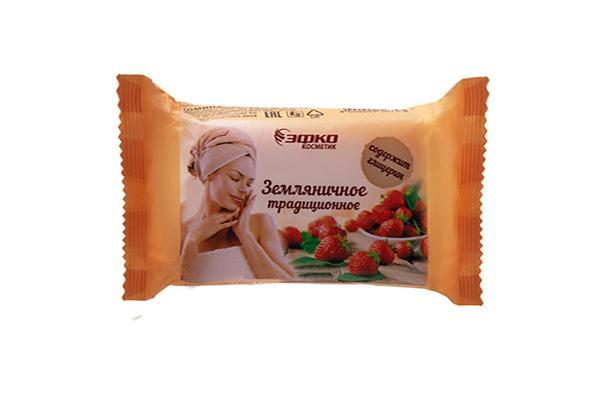 Мыло ЭФКО Земляничное традиционное 190 гр., флоу-пак