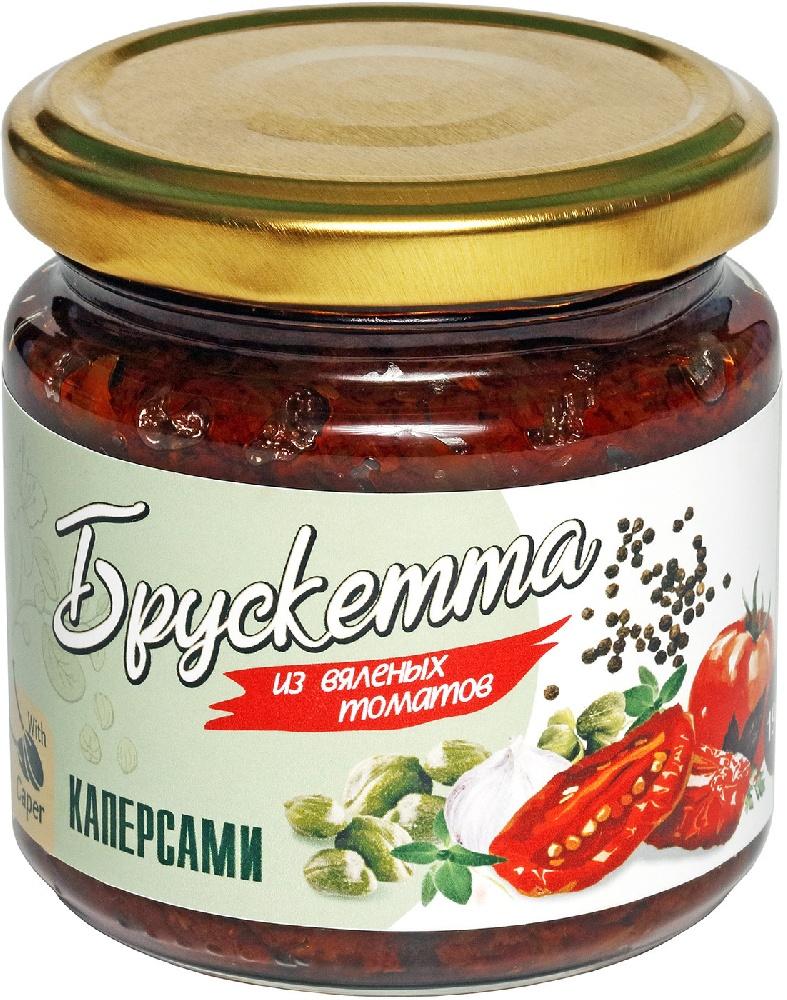 Брускетта Ecofood из вяленых томатов с каперсами 190 гр., стекло