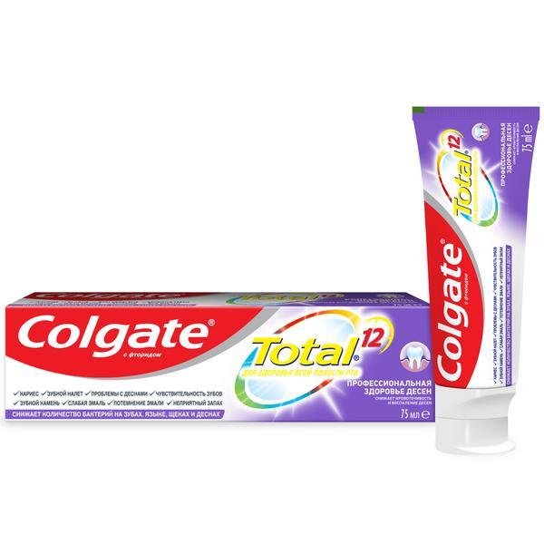 Зубная паста Colgate Total Pro Здоровье десен 75 мл., туба