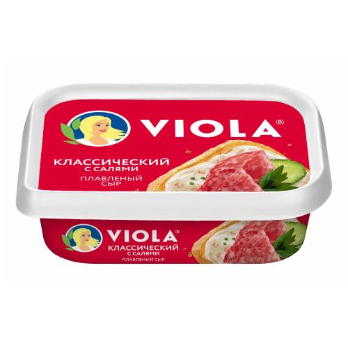 Сыр Viola плавленый Классический с салями 35%, 190 гр., ПЭТ