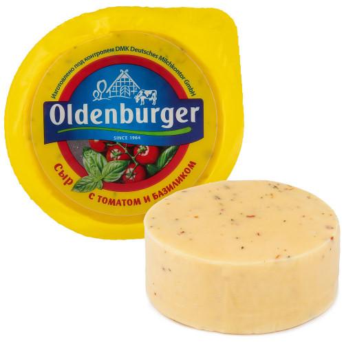 Сыр Oldenburger Томат-базилик цилиндр 50% 350 гр., в/у