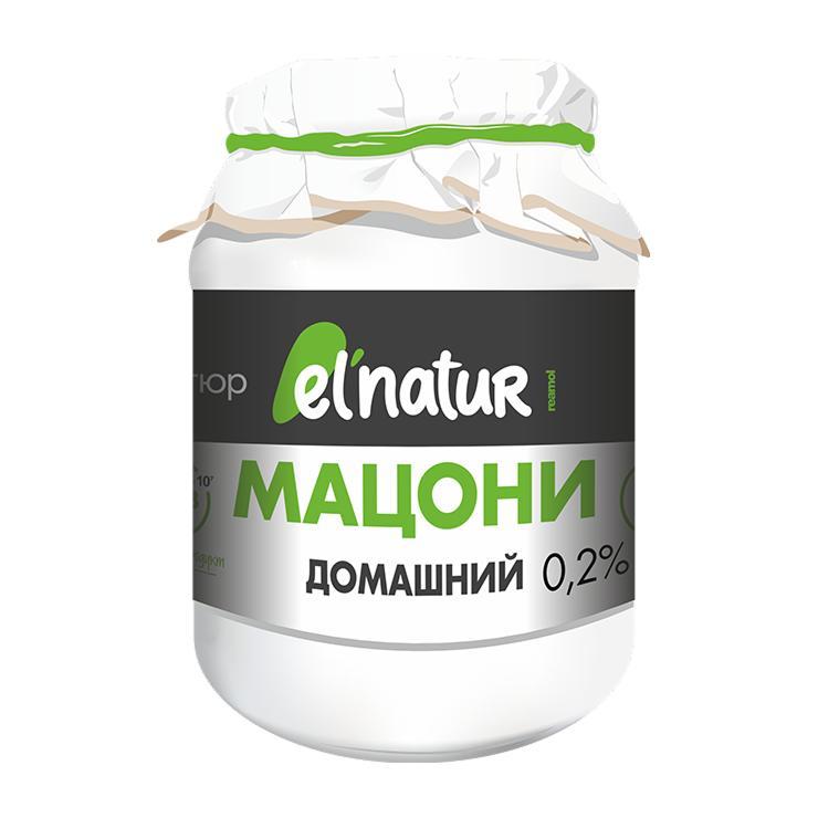 Мацони Эль Натюр Домашний 0,2% 250 гр., стекло