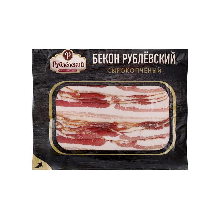 Бекон сырокопченый Рублевский нарезка 150 гр., в/у