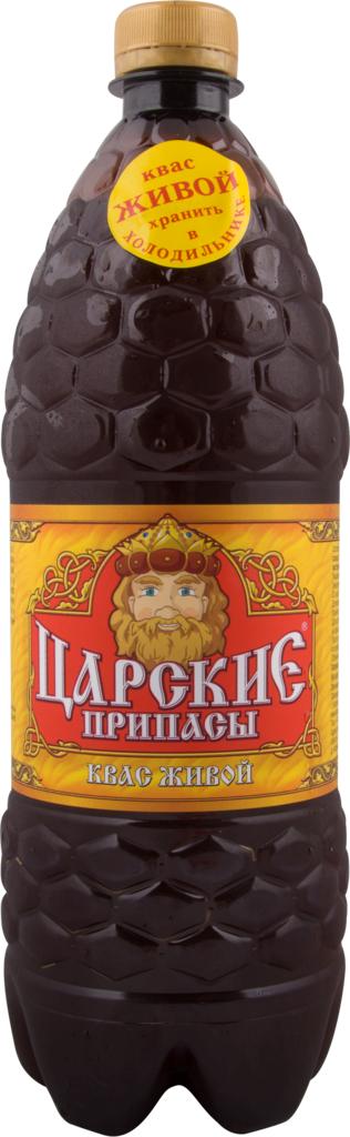 Квас Царские Припасы Традиционный живой хлебный солодовый 1 л., ПЭТ