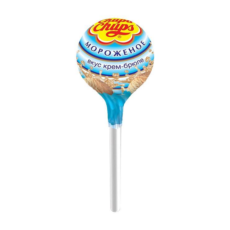 Карамель на палочке Chupa Chups мороженное 12 гр., обертка