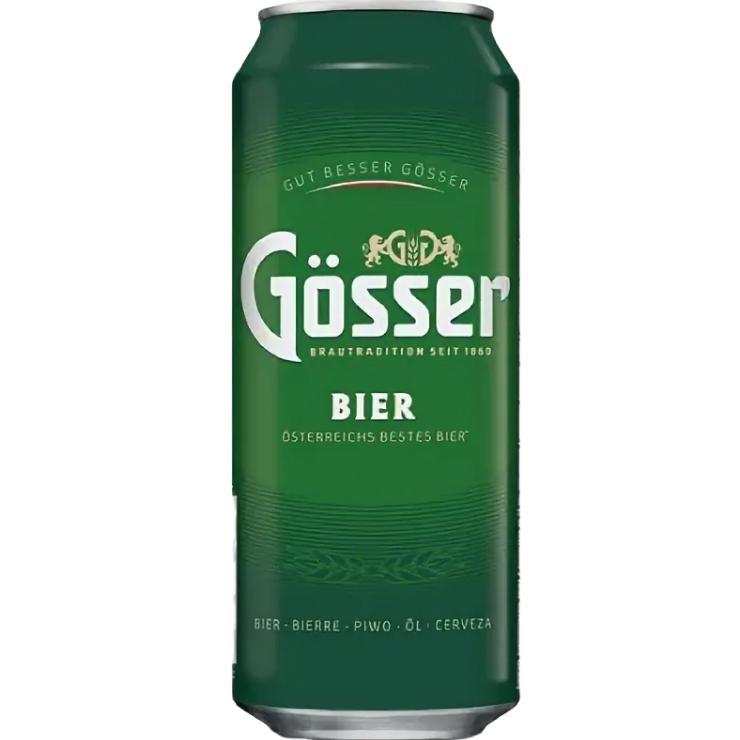 Пиво Gosser светлое пастеризованное 4.7% 450 мл., ж/б