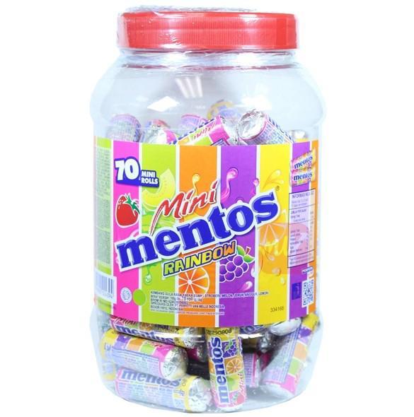 Драже Mentos Mini Rainbow 700 гр., ПЭТ