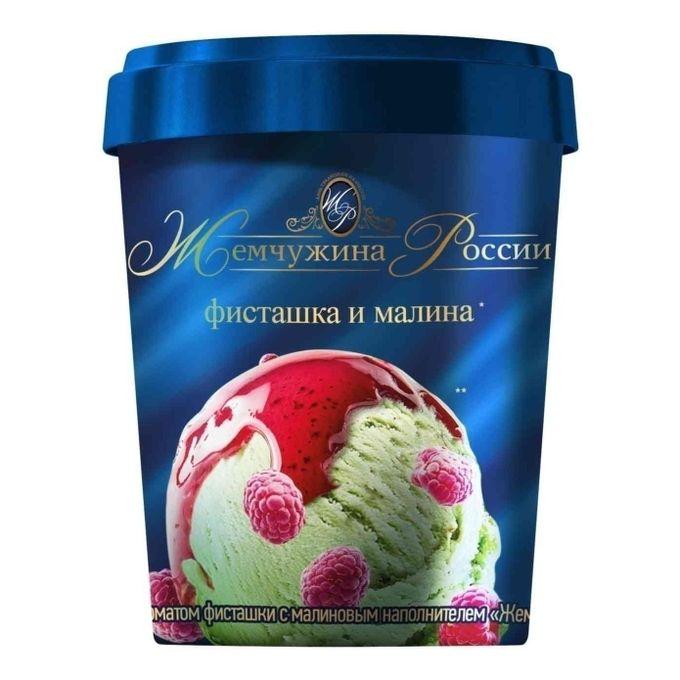 Мороженное Жемчужина России сливочное фисташка малина 275 гр., ведро