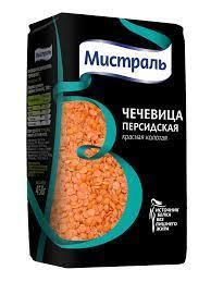 Чечевица Мистраль Персидская красная колотая, 450 гр., флоу-пак