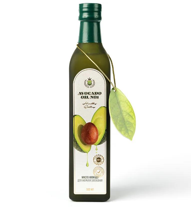 Масло Avocado oil №1 авокадо рафинированное для жарки, 500 мл., стекло