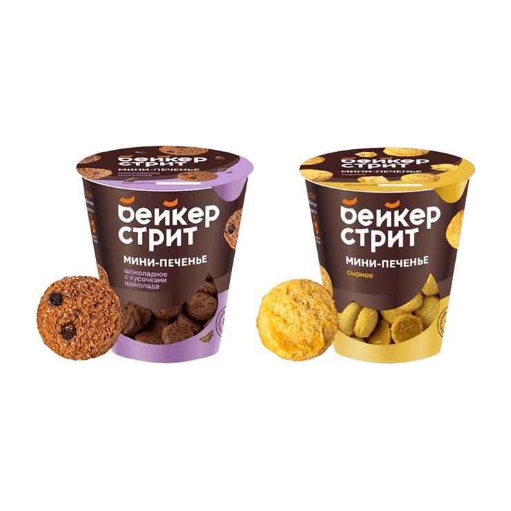 Печенье сдобное Бейкер Стрит ассорти 100 гр., ПЭТ