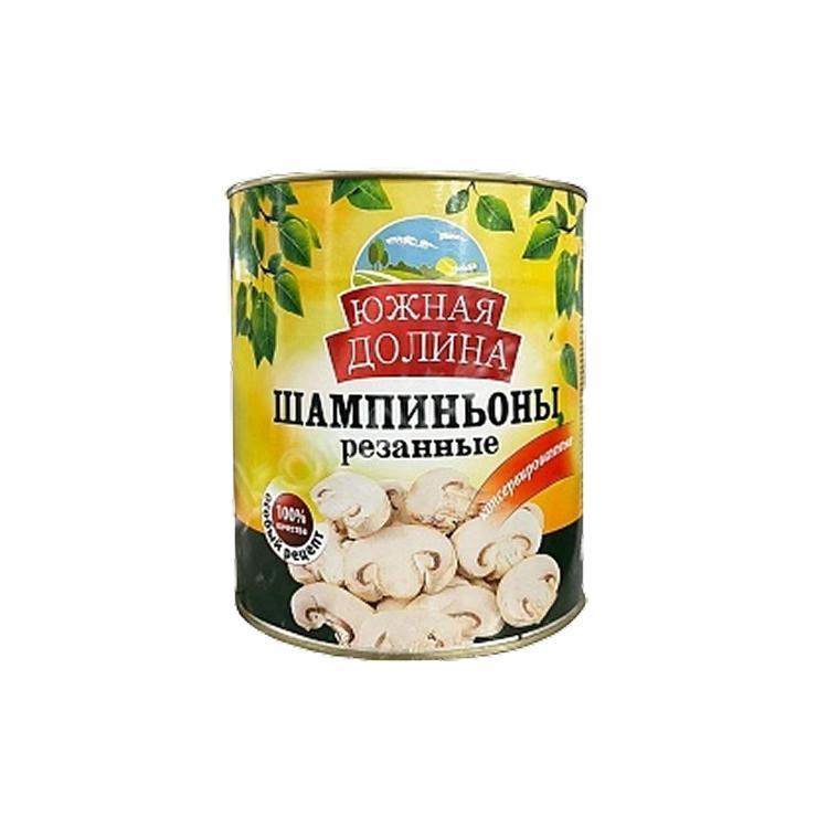 Шампиньоны Экоферма Южные Дали резаные 3,1 л., ж/б