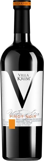 Вино Villa Krim Pinot Noir ординарное полусухое красное 11,5% 750 мл., стекло