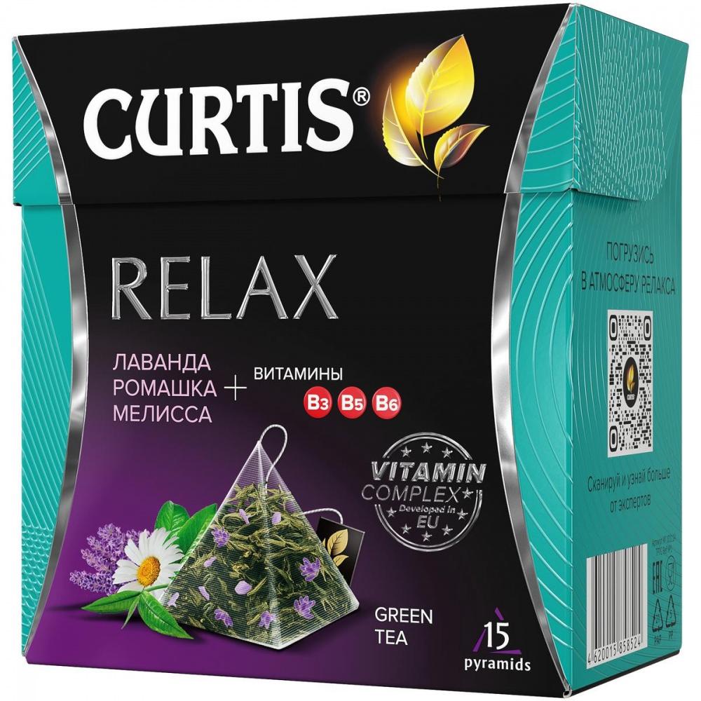 Чай Curtis Relax Tea, 15 пирамидок, 25,5 гр., картон