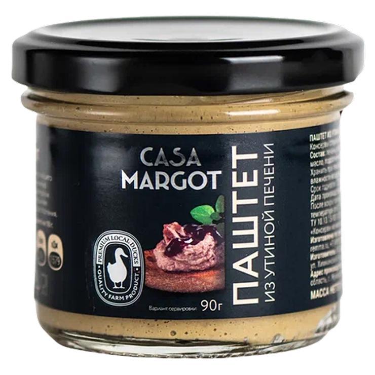 Паштет Casa Margo из утиной печени 90 гр., стекло