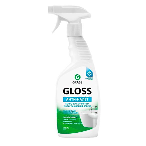Средство для очистки сантехники Grass Gloss триггер Россия 221600 600 мл., флакон с дозатором