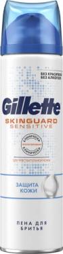 Пена для бритья Gillette Для чувствительной кожи Skinguard Sensitive с экстрактом алоэ Защита кожи