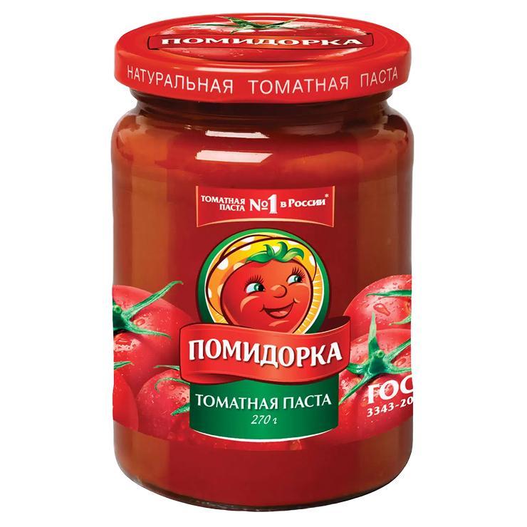 Томатная паста Помидорка 250 гр., стекло