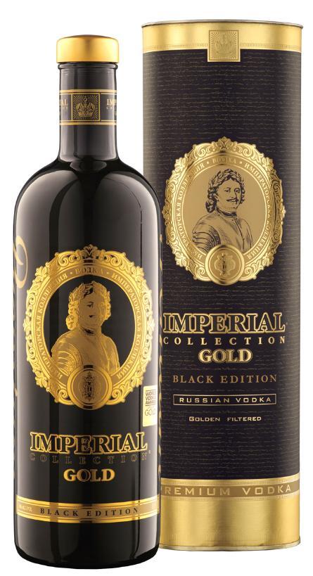 Водка Imperial Collection Gold Black Edition 40 %, 1 л., стекло