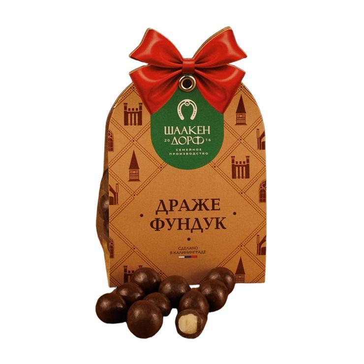Драже ШААКЕН ДОРФ Фундук в молочном шоколаде 150 гр., картон