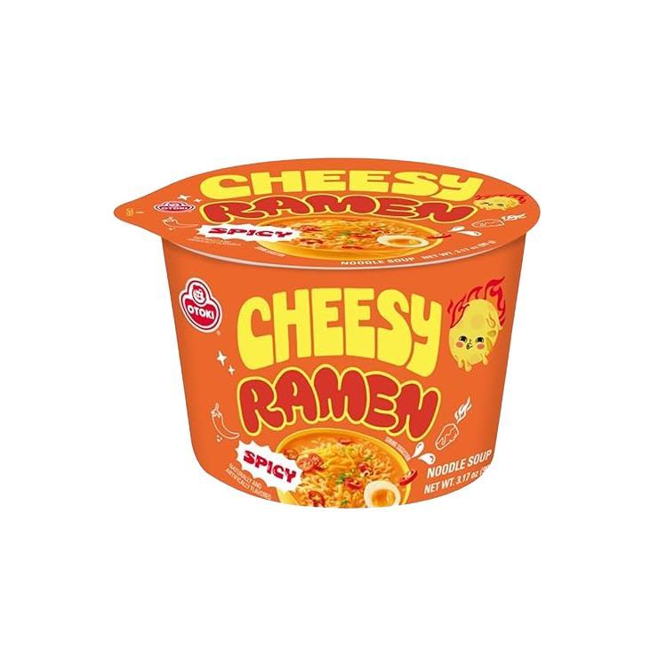 Лапша быстрого приготовления Ottogi cup cheese ramen сыр чеддер 90 гр., стакан