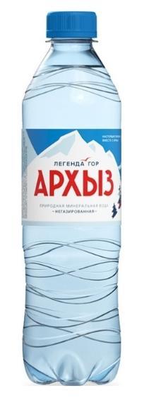 Вода негазированная Архыз Легенда Гор 500 мл., ПЭТ