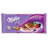 Шоколад Milka молочный миндаль, лесные ягоды, 20 шт., 90 гр., флоу-пак