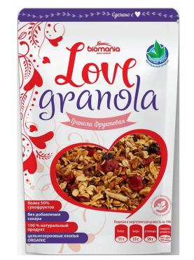 Гранола Love Granola Фруктовая, 360 гр., пластиковый пакет