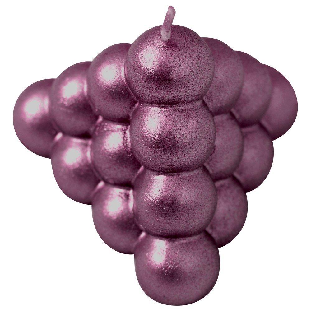 Свеча декоративная Мультидом пирамида-пузырьки 7х7х5 см 2 цвета, пакет