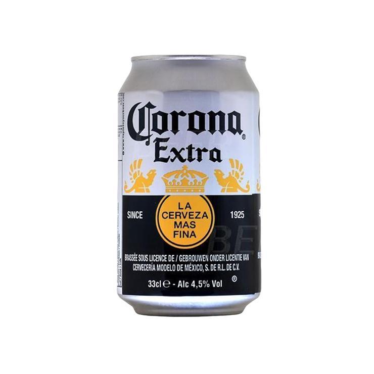 Напиток пивной Corona Extra светлый фильтрованный пастеризованный 4,5% 330 мл., ж/б