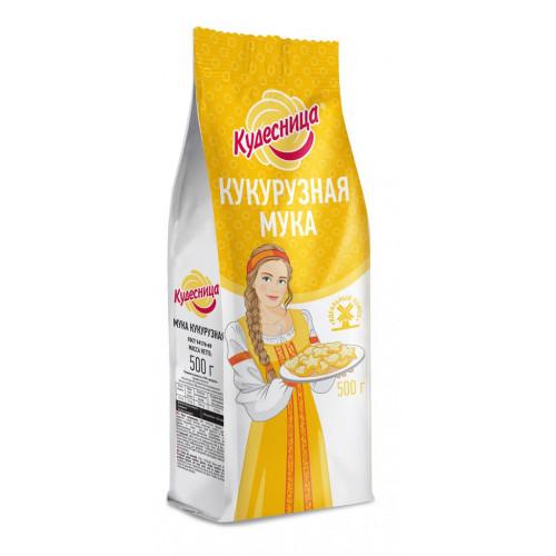 Мука Кудесница Кукурузная, 500 гр., бумажная упаковка