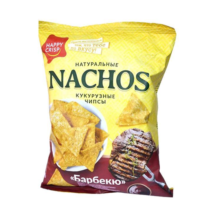 Чипсы Happy Crisp nachos барбекю 75 гр., флоу-пак